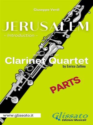 cover image of Jerusalem--Clarinet Quartet (parts)